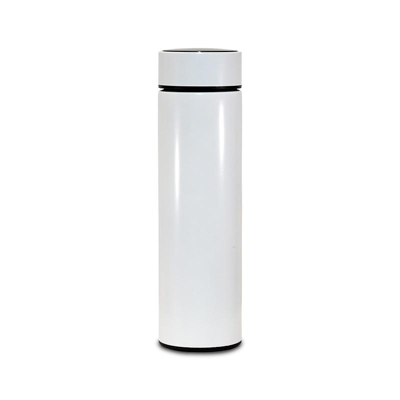 Insulated Smart Thermal Bottle With Real Time Temperature Display : White